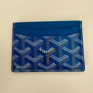Goyard Saint Sulpice Card Holder in ‘Sky Blue’